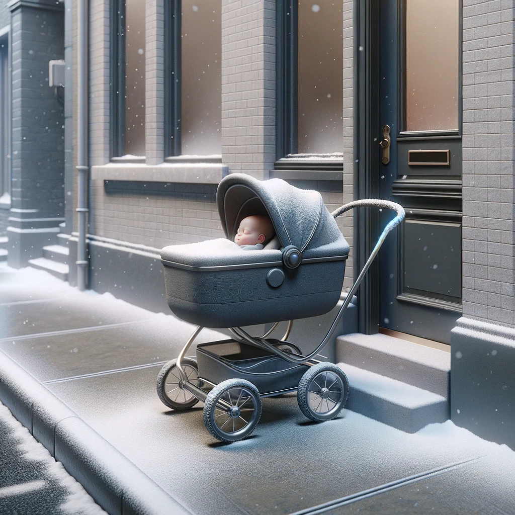 Would You Let Your Newborn Sleep Outside, Alone in Their Baby Carriage